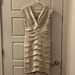 Cache Gold Cocktail Dress